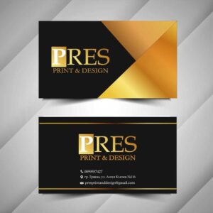 Визитка "Elegant Golden Style"
